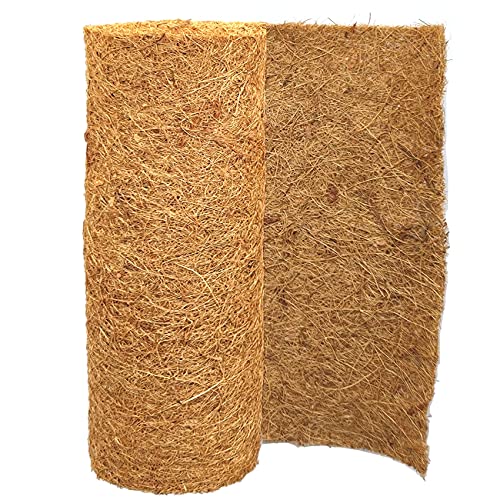 SUNYAY 12x120 inch Natural Coco Liner Roll Coconut Coir Liner Sheets Coco Mat for Planter Window Box Flower Basket Garden Decoration Animal Pet Pad Liner - size: 12x120 inch