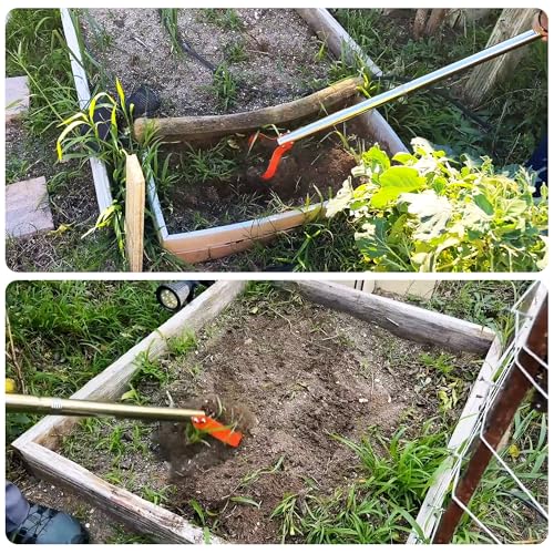 63-Inch Weed Remover Tool with 15° Sharp Spring Steel Blade