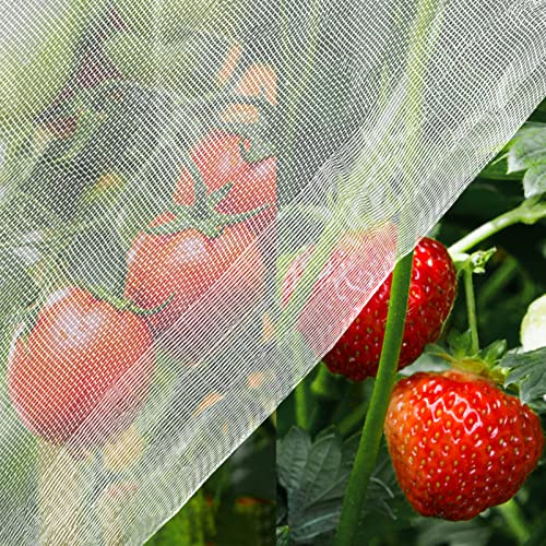 Unves 8'x24' Garden Netting, Bird Netting for Garden Protection - size: 8 x 24 Ft x 1 pc