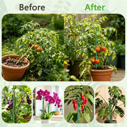 7Pcs Telescoping Plant Stakes 12.5-48.4IN Adjustable Monstera Plant Support - size: 7PCS