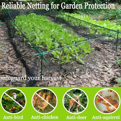 Bird Netting 20x30 Ft, 1/2In Mesh Garden Bird Netting, Fruit Tree Netting - size: 20x30ft-1/2in mesh