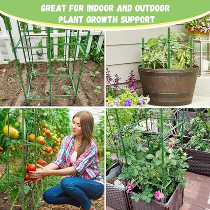Legigo 6 Pack Tomato Cage for Garden, Up to 48Inch Sturdy Tomato Trellis - color: Green 6 Pack, size: 48 Inches
