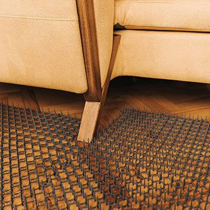 Petfolio 24 Pack Scat Mat for Cats - 16.5 x 13.4 Inch Cat Spike Mat with 1 Inch Spikes is A Perfect Pet Training Mats for Cat Repellent Indoor & Outdoor. Keep Cats Away All Year Round - size: 24