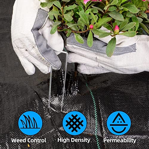 LAVEVE Heavy Duty Weed Barrier Landscape Fabric 4FT x 300FT - size: 4FT×300FT