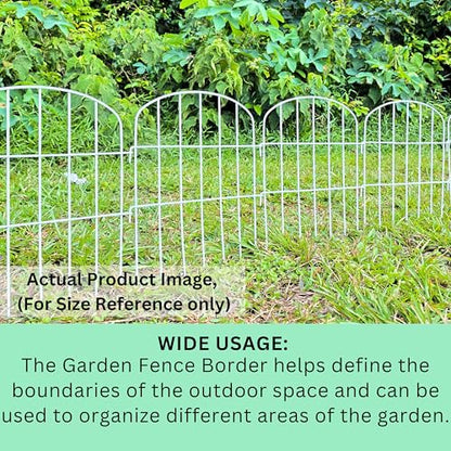 ShopLaLa Garden Fencing Animal Barrier (10 Panels) 12x16.5in White Fences