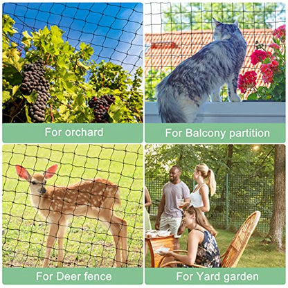 BSTPCOO Nylon Bird Netting 50'x50 Hawk Net to Protect Chickens, 3/4" Mesh - size: 50'×50'-3/4''
