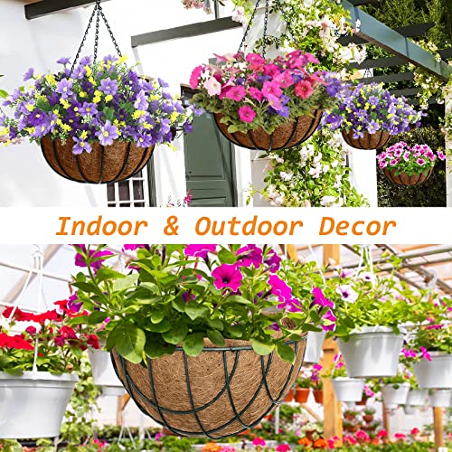 Riare 6 Pack 10 Inch Coco Liners for Planters, Round Hanging Baskets Liners - size: 10inch