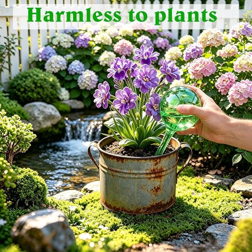 Plant Self Watering Globes, 10pcs Garden Potted Plant Watering Devices - color: D. Green-6L4S