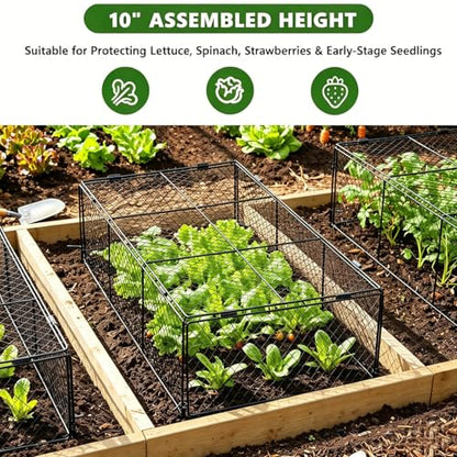 Chicken Wire Crop Cage, Heavy Duty Plant Protector for Raised Garden Bed