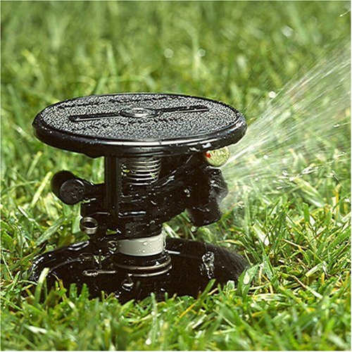 Rain Bird LG-3 Low Gallonage Pop-up Impact Lawn Sprinkler, Adjustable 20° - 360° Pattern, 26' - 41' Spray Distance, Black (Pack of 2) - size: 26' - 41' (Pack of 2), style: Pop-Up