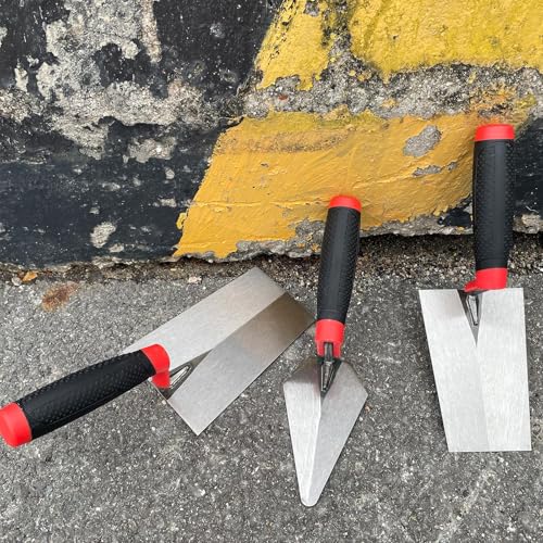 3 Pack Masonry Hand Tool Set, Brick Pointing&Bucket Margin Trowel - size: Multi-size,3 Pack