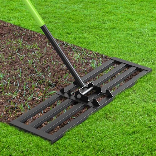 Seeutek Lawn Leveling Rake, 35" x 10" Heavy Duty Ground Leveler - size: 35"*10"