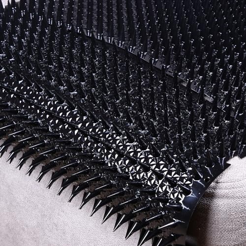 Nuanchu 16 Pack Cat Mat with Spikes, Pet Deterrent Outdoor, Black - color: Black
