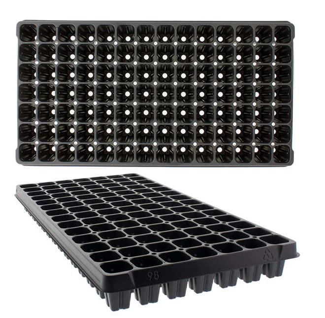 IGC Seed Starting Plug Flats, 100 Pack 98 Cells -Seedling Starter for Planting (100, 98 Cells) - size: 98 cells