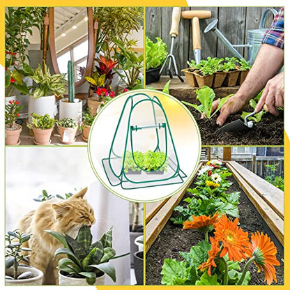 Pop Up Greenhouse Cover, Mini Greenhouse PVC Gardening Plant 2-Pack, Portable Small Green House for Indoor Outdoor, Sunshine Room Backyard Flow - style: 2 Pack