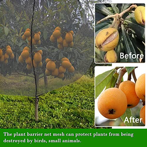 FONUNO Fruit Tree Netting with Zipper Birds Netting for Fruit Trees, Black - color: Black, size: 10 x 13 feet - 1 Pack