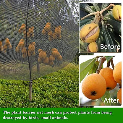 FONUNO Fruit Tree Netting with Zipper Birds Netting for Fruit Trees, Black - color: Black, size: 10 x 13 feet - 1 Pack
