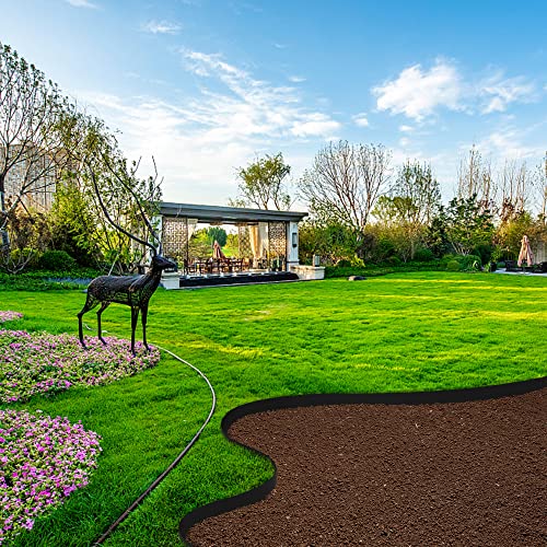 30 FT Grass Barrier Landscape Edging Coil, 5" Depth Terrace Board Edging - color: 30FT