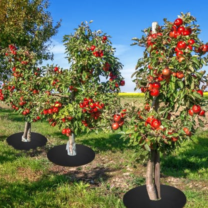 Macarrie 30 Pcs Weed Barrier Mat Tree Mulch Ring Fabric Cover, 32.2 Inch - size: 32.2 Inch