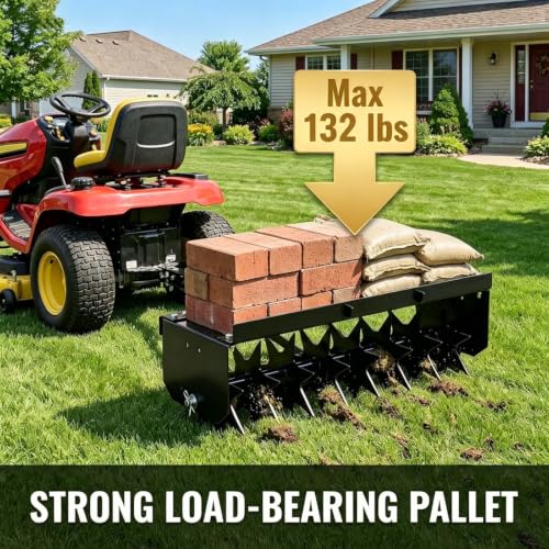 8 Pin Pull Behind Aerator, 32" Tow Behind Spike Aerators- 132lbs