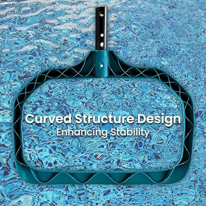 17.5" Ultra Fine Mesh Pool Net Skimmer, Deep Bag Leaf Rake (No Pole) - size: Diamond Pool Rake