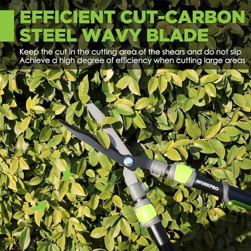 WORKPRO Extendable Hedge Shear, 25"-33" Manual Hedge Clipper/Bush Cutter - size: 25"-33"