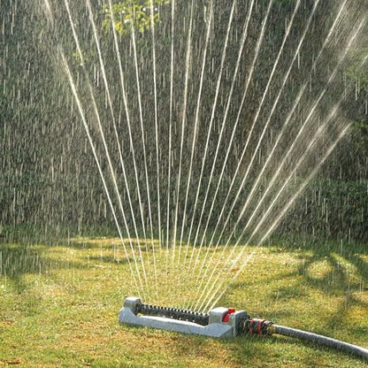 Eden 94110 Heavy-Duty Metal Oscillating Sprinkler | Covers Up to 3,315 sq. ft.,18 Precision Nozzles,Adjustable Range,Turbo Drive Motor,Quick Connect Bundle,(Pack of 12) - size: 18 Nozzles (Pack of 12)