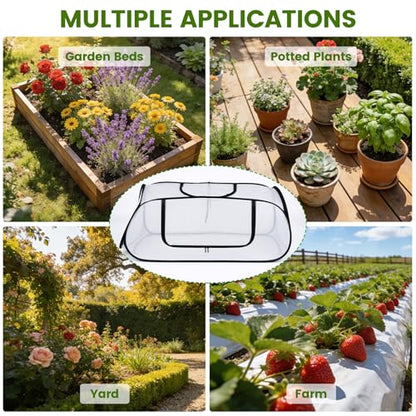 Garden Netting Raised Beds Cover Pop Up Garden Plant Cover with Storage Bag