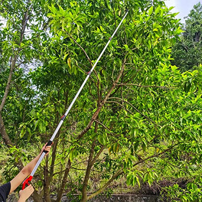4 Section Extendable Tree Pruner & Pole Saw with Cut and Hold