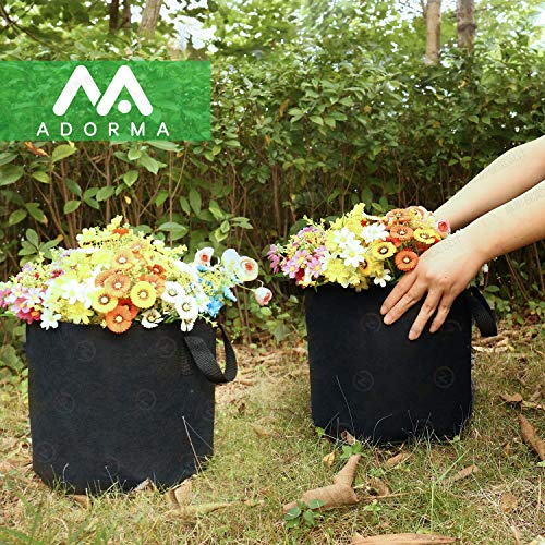 20-Pack 7 Gallon Grow Bags, Heavy Duty Aeration Fabric Pots with Handles,300G Thickened Nonwoven Pots for Plants/Vegetables/Flowers - size: 7 Gallon