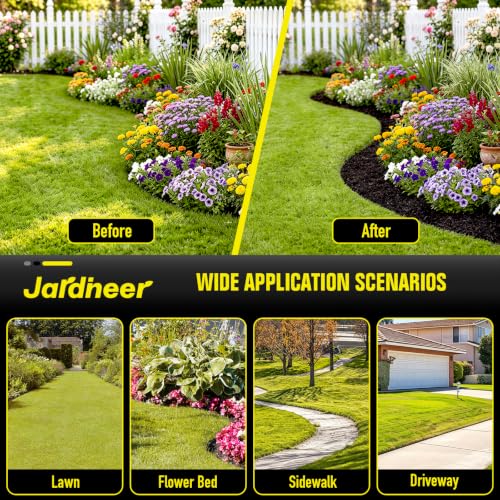 Jardineer Manual Edger Lawn Tool, Half Moon Saw Tooth Lawn Edger