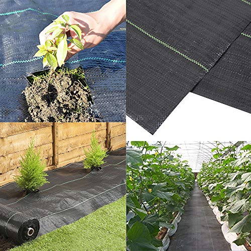 Petgrow Heavy Duty Weed Barrier Landscape Fabric for Outdoor Gardens - size: 4FTx300FT