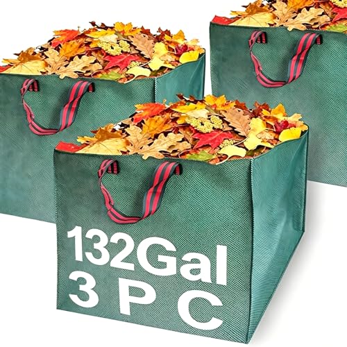 Yard Waste Bags, Reusable Lawn Garden Weed Leaf Bags(132 Gallon Square) - color: 132 Gallon Square