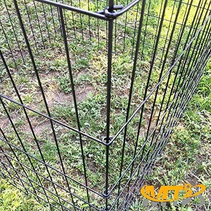 Garden Wire Compost Bin 36x36x30 inches, Black, Garden Bed Fencing