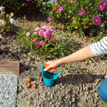 Gardena Bulb Planter - Ideal Accessory for Laying Bulbs with Automatic Release Mechanism and Depth Scale, Made Steel with Duroplast Coating (3412-20)