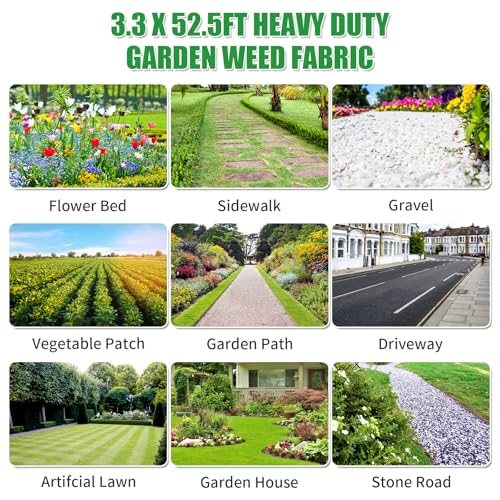 Weed Barrier Landscape Fabric Heavy Duty 4 Ft X 105 Ft