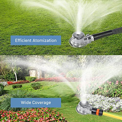 Metal Lawn Sprinkler, 1 Pack Outdoor Garden Watering Sprinklers for Yard Small Areas Lawn with Gentle Water Flow(Silver) - color: Silver