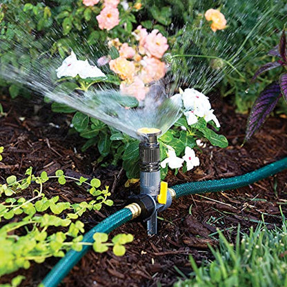 Melnor Multi-Adjustable Watering Set, 1800 Sq Ft: 3 Sprinklers, 2 Hoses - size: (Pack of 1)