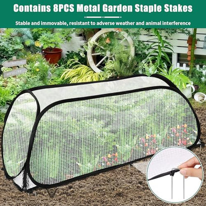 2 Pack Garden Covers for Raised Beds, 45"X22"X16", Freeze Protection - size: 2Pack
