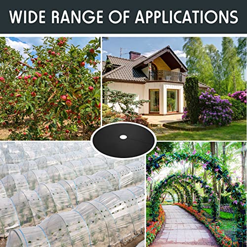 Macarrie 30 Pcs Weed Barrier Mat Tree Mulch Ring Fabric Cover, 20.5 Inch - size: 20.5 Inch