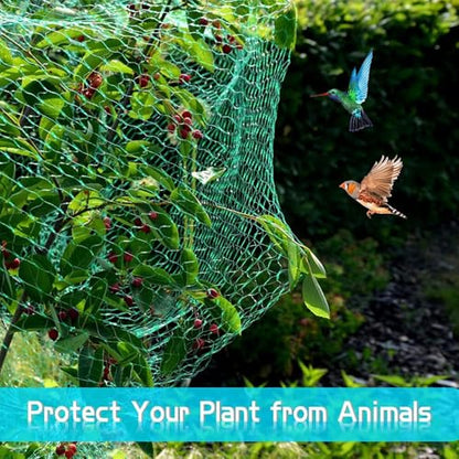Bird Garden Netting - 13FT * 33FT Heavy Duty Bird & Animal Protection for Plants, Fruits, and Vegetables - size: 13*33FT