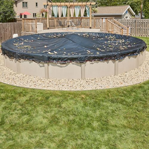 Doheny’s Professional Grade Leaf Nets for Above Ground Pools – 26' Round – Makes Clean-Ups Fast – Lightweight, Versatile & Durable – Keeps Leaves Out - size: 26' (Round)