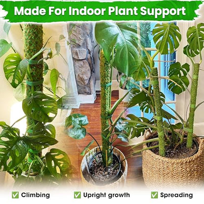 DUSPRO 42" Mesh Moss Pole for Climbing Plants, Pre-Made & Easy to Set Up - size: 42"