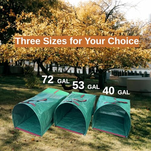 RISETEX Leaf Collector 3-Pack 40-Gallon Heavy Duty Yard Waste Bags - style: 3 pack Yard Waste Bags