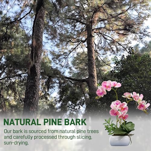 9qt Orchid Bark Horticultural Grade- Natural Mulch for Potted Plants, Root Development of Orchid Plants and Garden Soil Amendment Mix - size: 9 Quarts