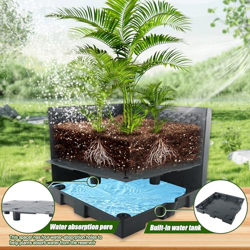 2 Packs Raised Garden Bed Tomato Planter Box with Trellis,56.8" Self-Watering Tomato Cage with Trapezoidal Trellis for Climbing Plants Flowers Vegetables Vine in Patio Garden Indoor Outdoor - size: 4 Tiers-56.8"
