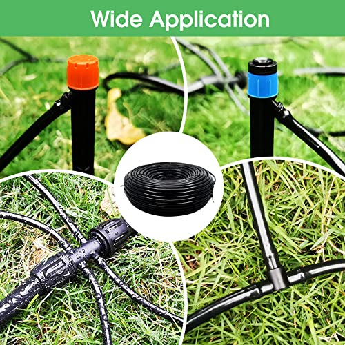 Maotong 100FT 1/4 inch Drip Irrigation Tubing Distribution Hose Tube for Garden Irrigation System - size: 100 FT 1/4"