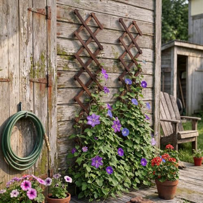 Expandable Garden Trellis, 13"x68" Trellis for Climbing Plants Outdoor 1Pcs - size: 13" x 68" 1 Pack