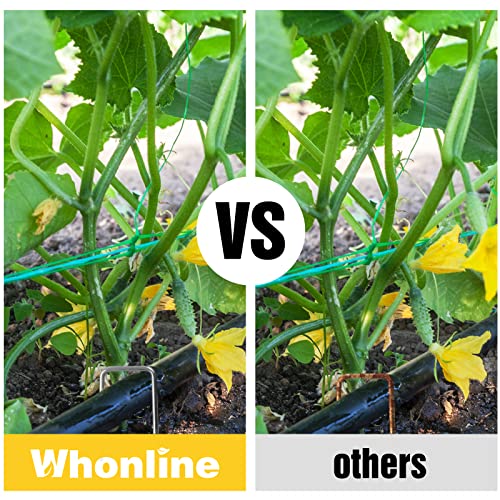Whonline 75 Pack Landscape Staples 6 Inch, Galvanized Garden Stakes - color: 6 Inch-75 Pcs