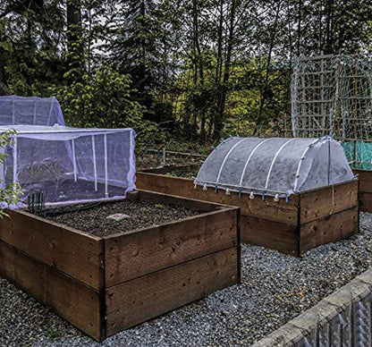 Garden Netting Pest Barrier: 4'x10' Fine Bug Netting - size: 4'x10'